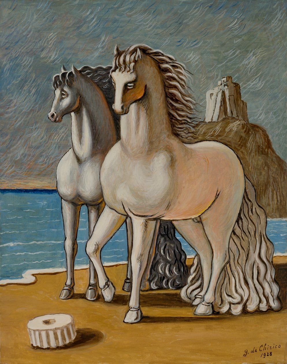 Cavalos antigos de Giorgio de Chirico