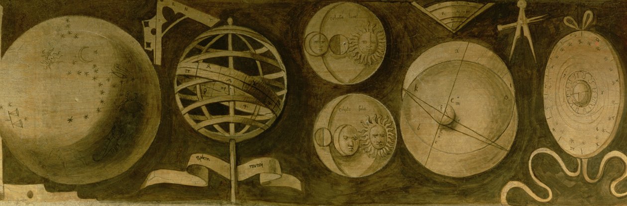Astrologia: vários instrumentos e diagramas de Giorgione da Castelfranco