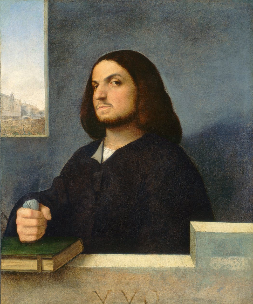 Retrato de um cavalheiro veneziano, c.1510 de Giorgione da Castelfranco