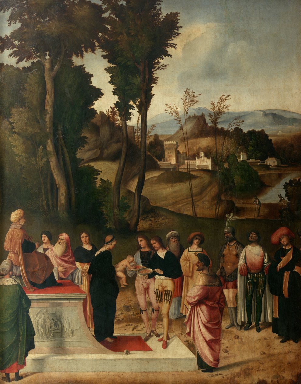 Moisés à prova de fogo de Giorgione da Castelfranco