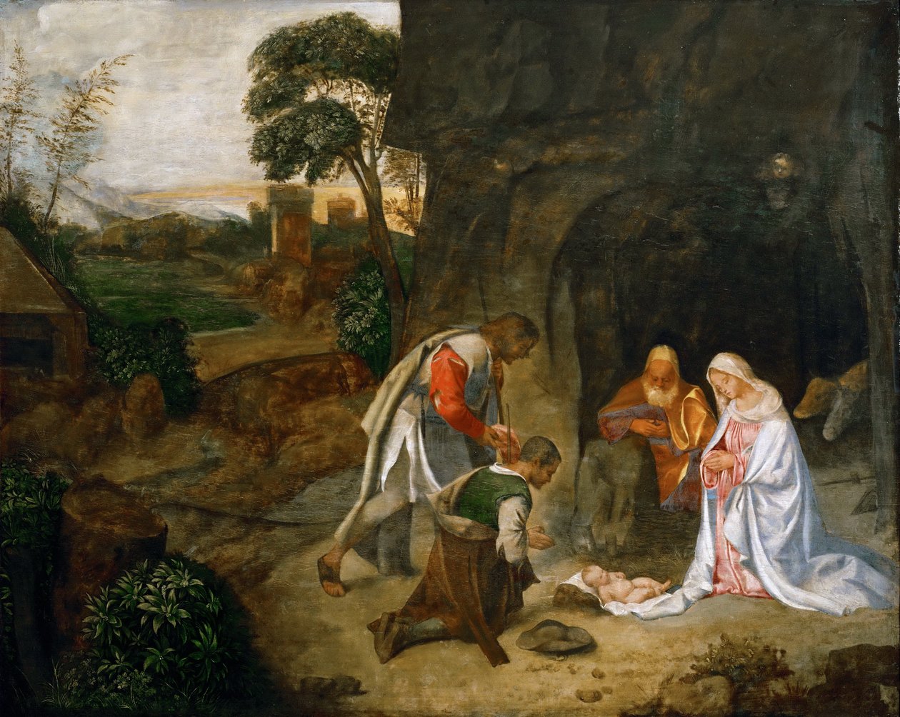A adoração dos pastores de Giorgione da Castelfranco