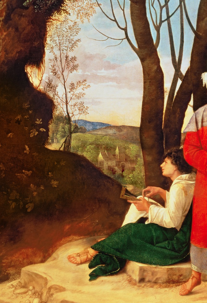 Os três filósofos (detalhe de 54291) de Giorgione da Castelfranco