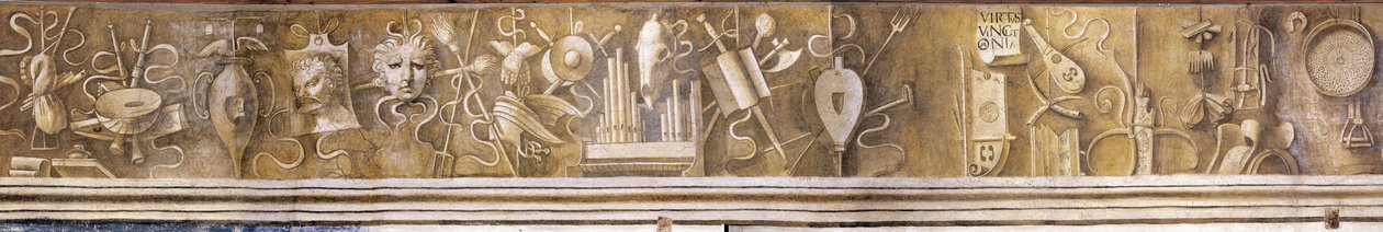 Artes liberais. Friso na Casa Pellizzari, c. 1500 de Giorgione da Castelfranco