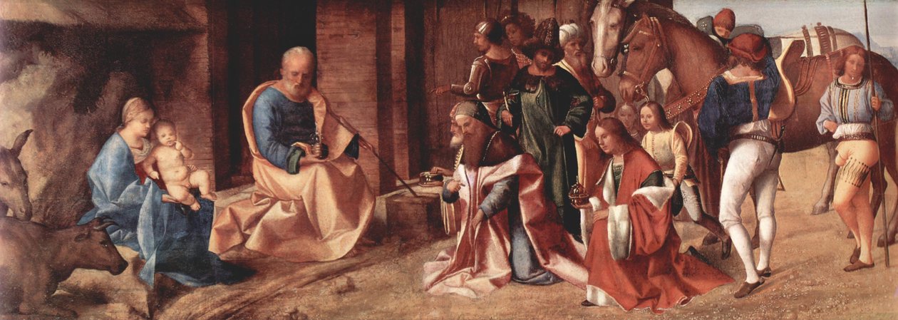 Italiano: Adoração dos Reis Magos Adoração dos Reis Magos de Giorgione