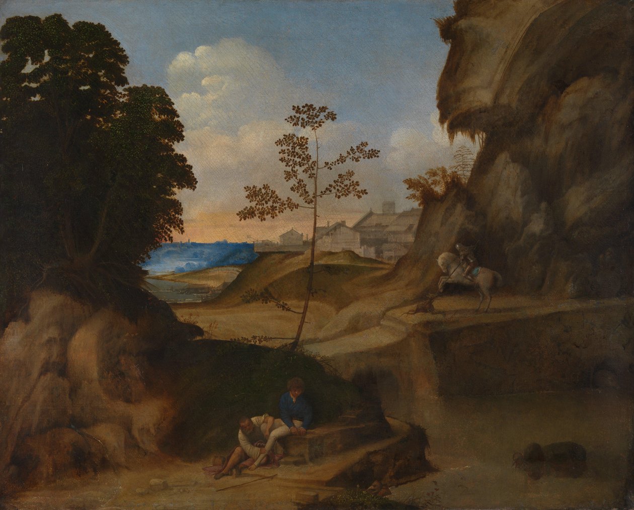 Italiano: Il Tramonto (O pôr do sol) de Giorgione