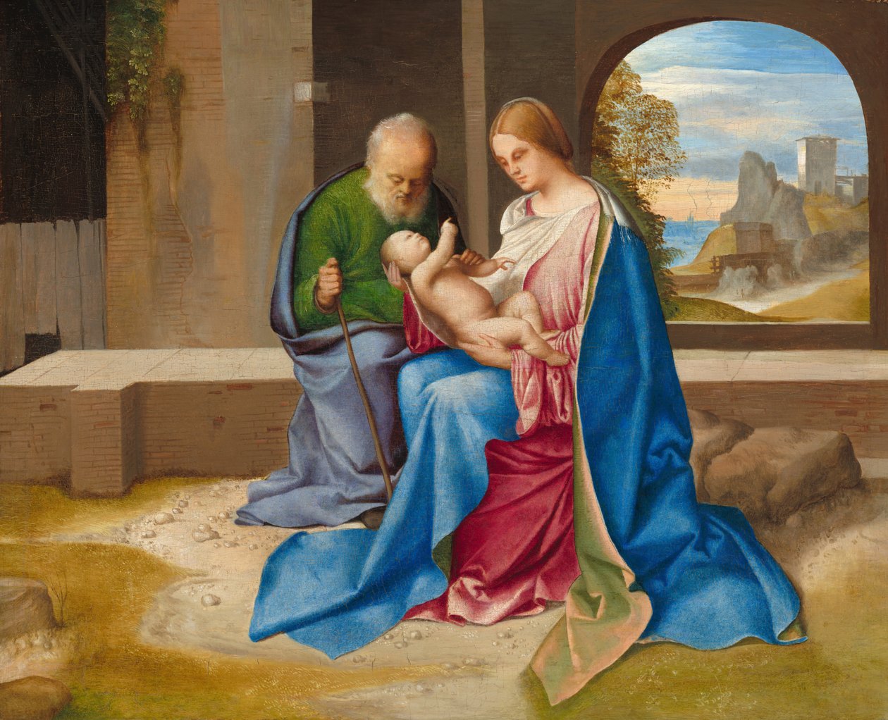 Italiano: Sacra Famiglia Sagrada Família de Giorgione