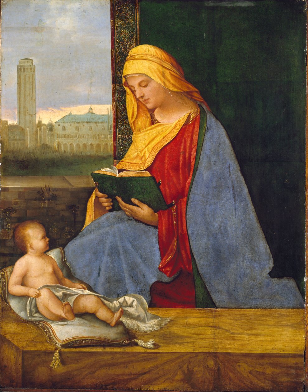 A Virgem e o Menino com Vista de Veneza A Madona Tallard, início do século XVI de Giorgione