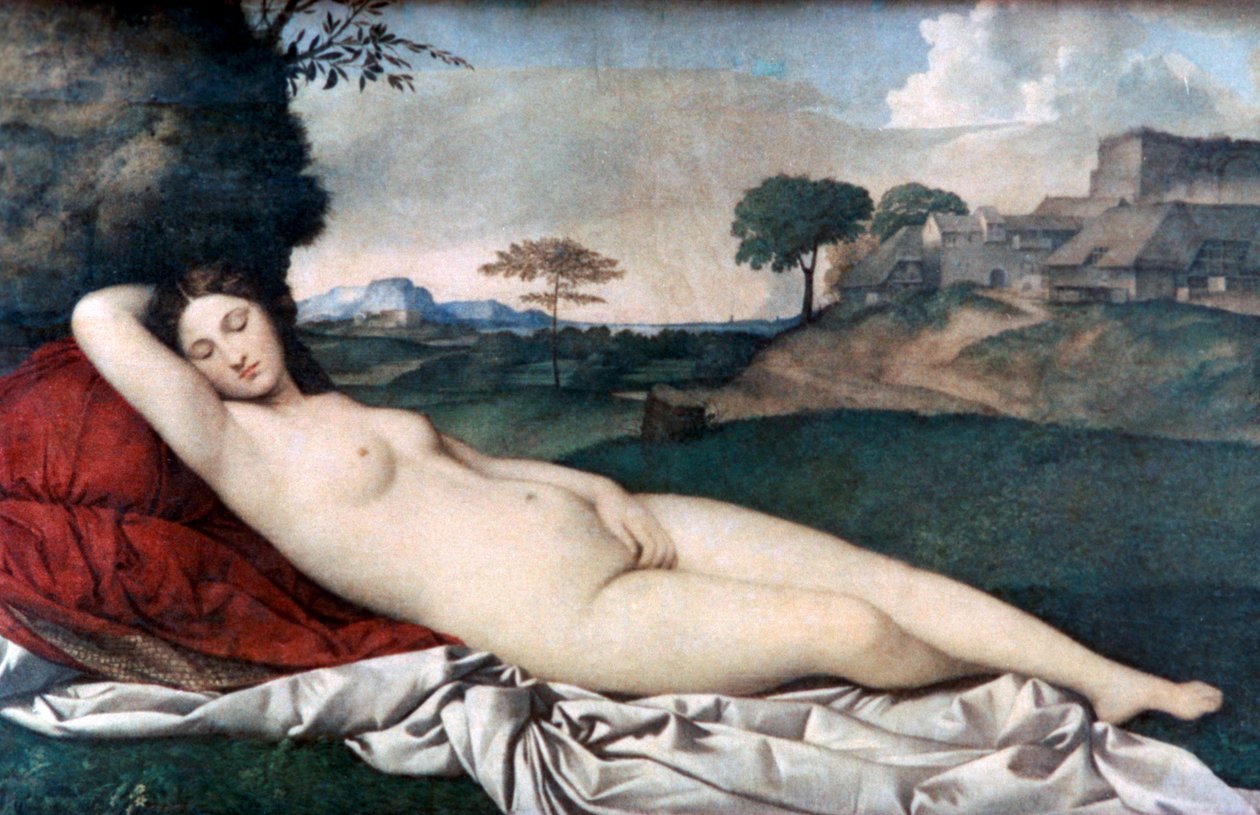 Vênus adormecido, c1510 de Giorgione da Castelfranco