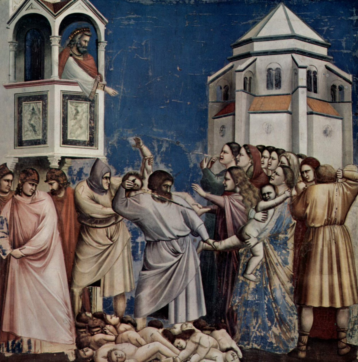 O massacre dos inocentes de Giotto di Bondone