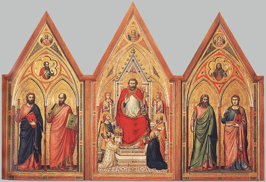 O tríptico de Stefaneschi (verso) de Giotto di Bondone