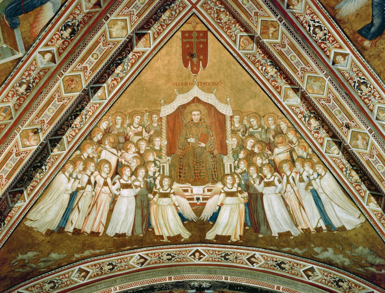 Alegoria de São Francisco em Glória, c.1330 de Giotto di Bondone