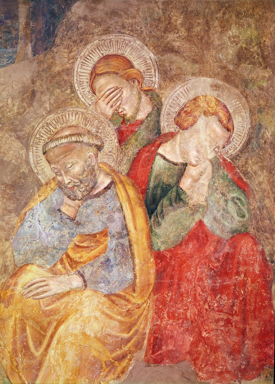 Apóstolos no Monte das Oliveiras de Giotto di Bondone