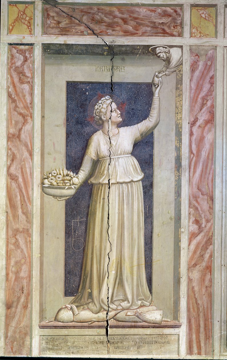 Caridade, c.1305 de Giotto di Bondone