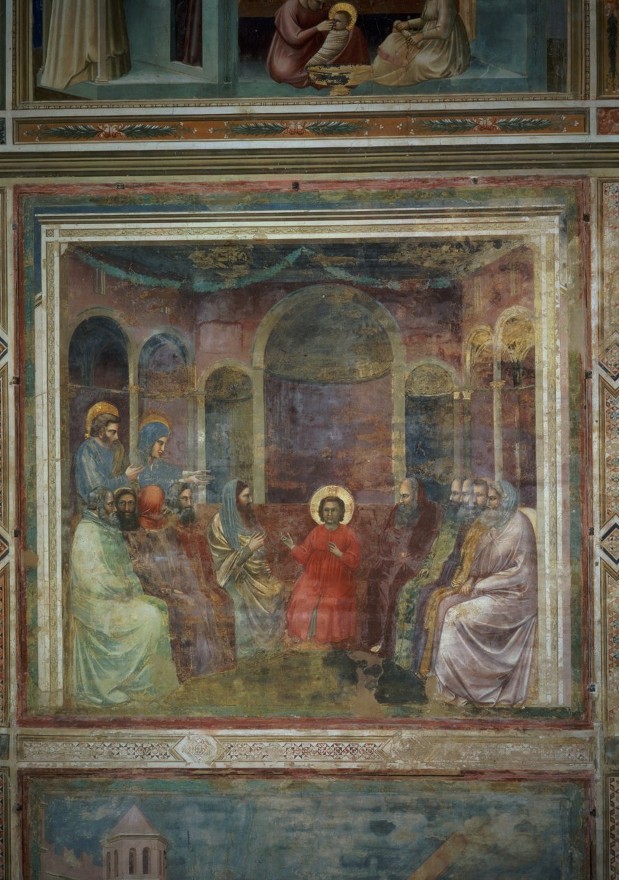 Cristo entre os doutores, c.1305 de Giotto di Bondone