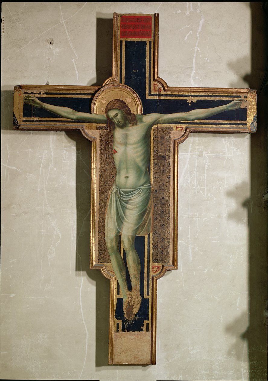 Crucifixo da Capela de Isolda dos Atos, c.1312 (painel) de Giotto di Bondone