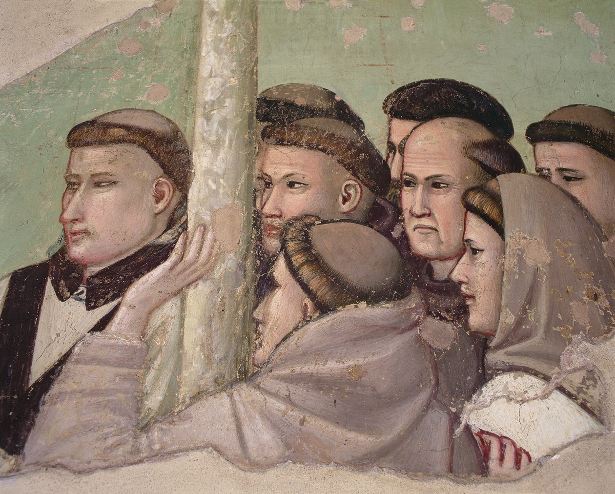 Detalhe da &39;Visão da Ascensão de São Francisco, Capela Bardi de Giotto di Bondone
