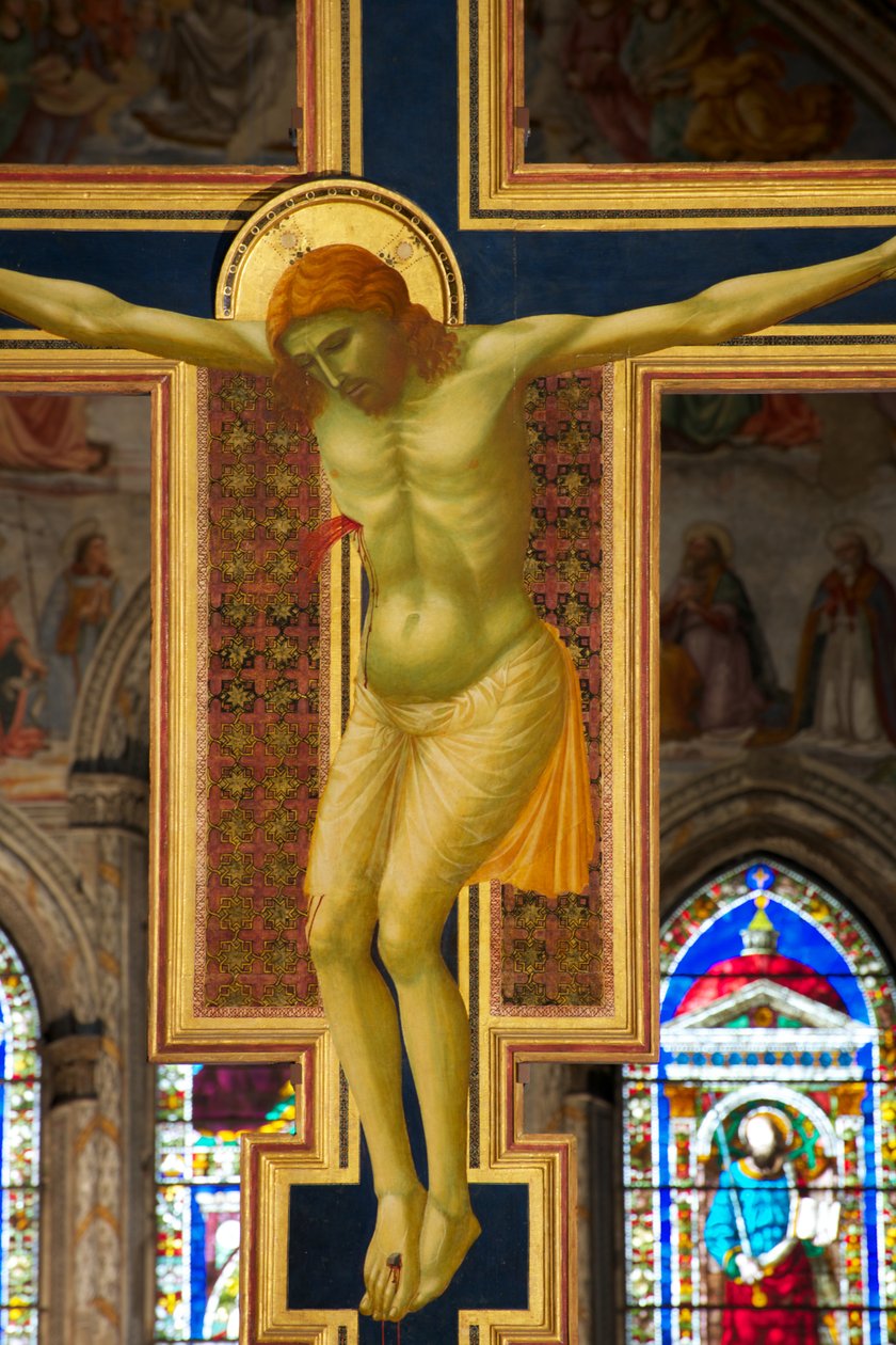 Detalhe da Crucificação, c.1288-89 têmpera no painel de Giotto di Bondone