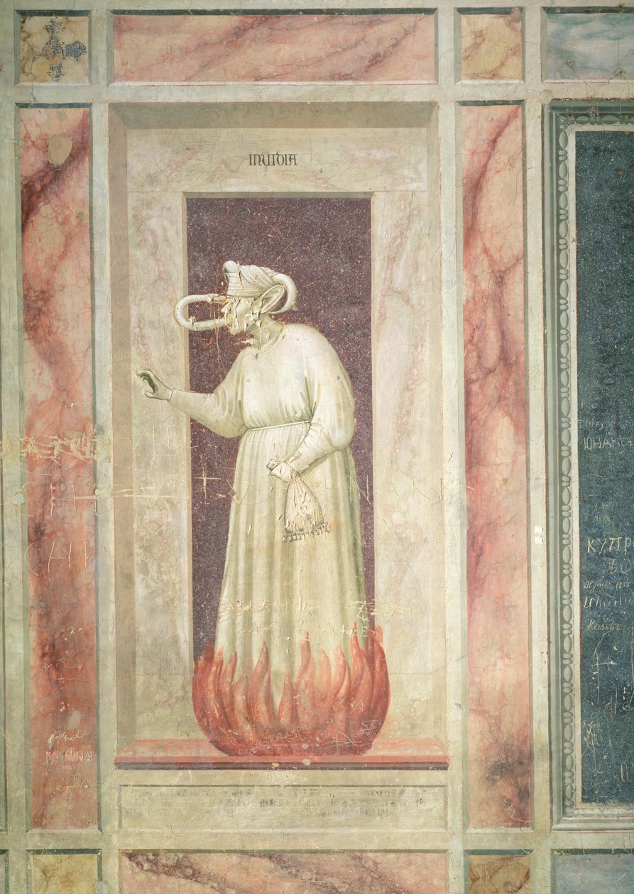 Inveja, c.1305 de Giotto di Bondone