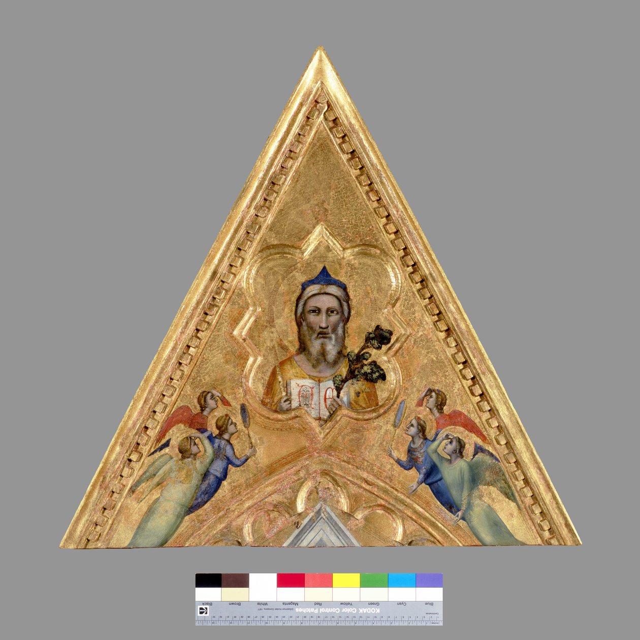 Deus Pai com Anjos, c.1330 (têmpera no painel) de Giotto di Bondone