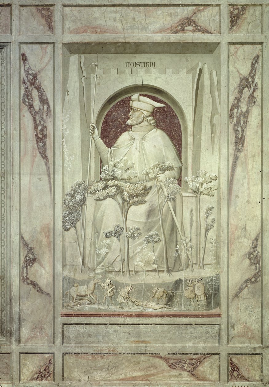Injustiça, c.1305 de Giotto di Bondone