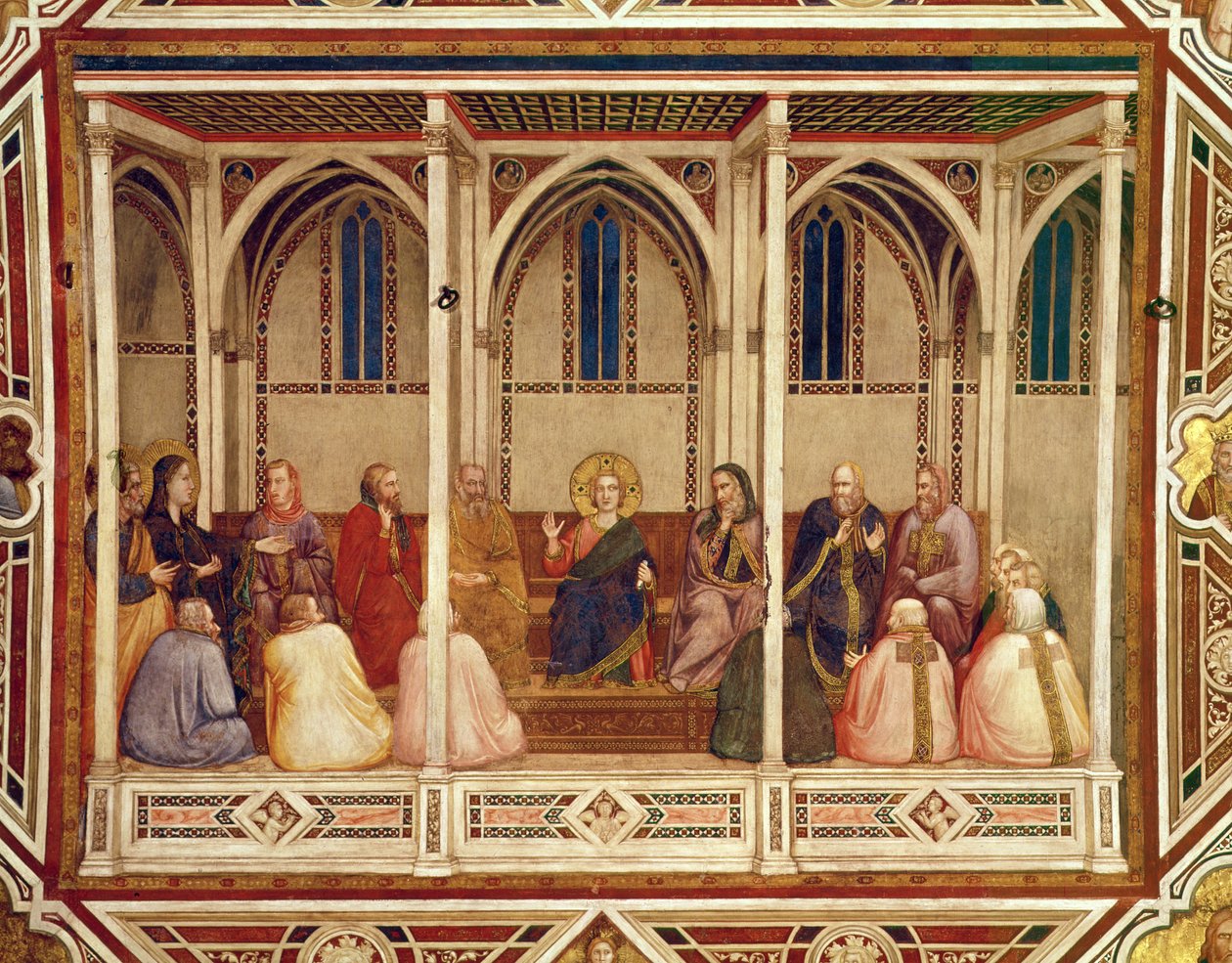 Jesus entre os doutores, c.1320 de Giotto di Bondone