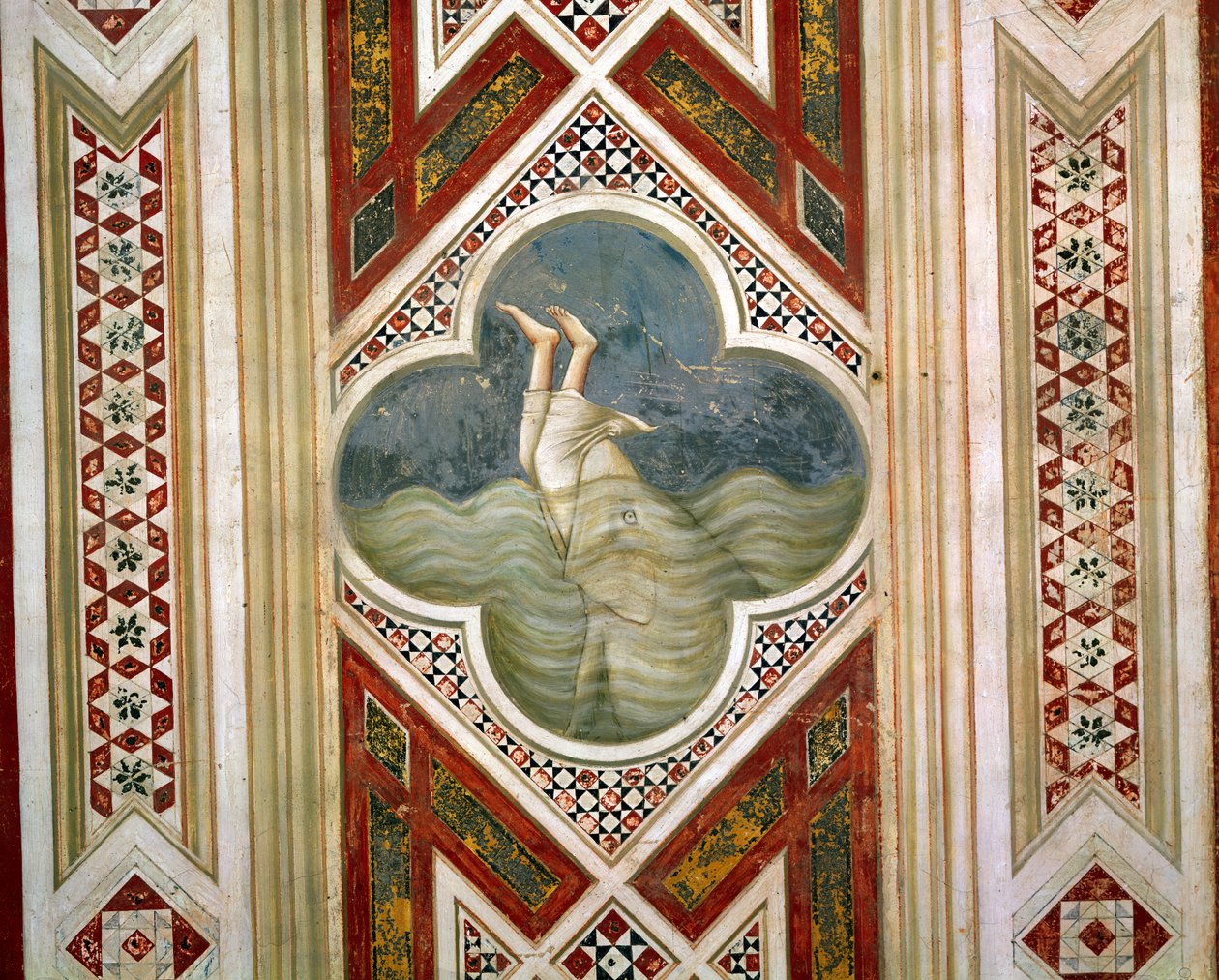 Jonas e a baleia, c.1305 de Giotto di Bondone