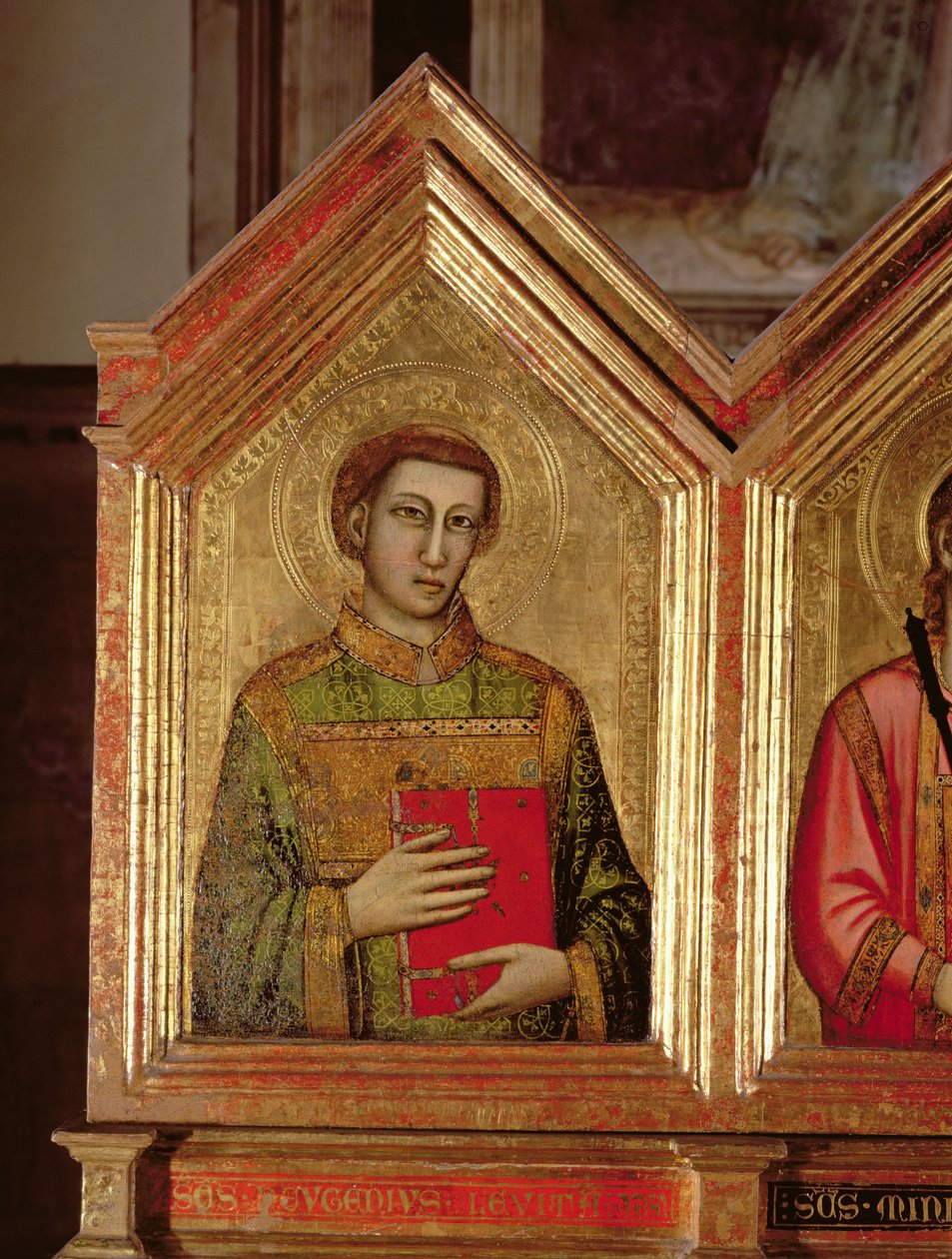 Santo do Políptico de Santa Reparata (painel da extrema esquerda) (ver também 66558 e 66560-66568) de Giotto di Bondone