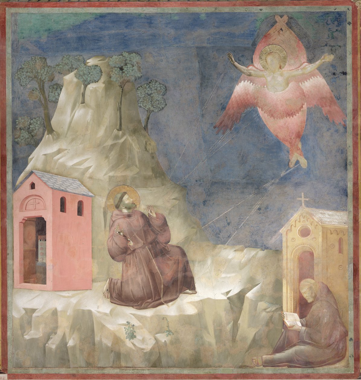 São Francisco Recebendo os Estigmas, 1297-99 de Giotto di Bondone