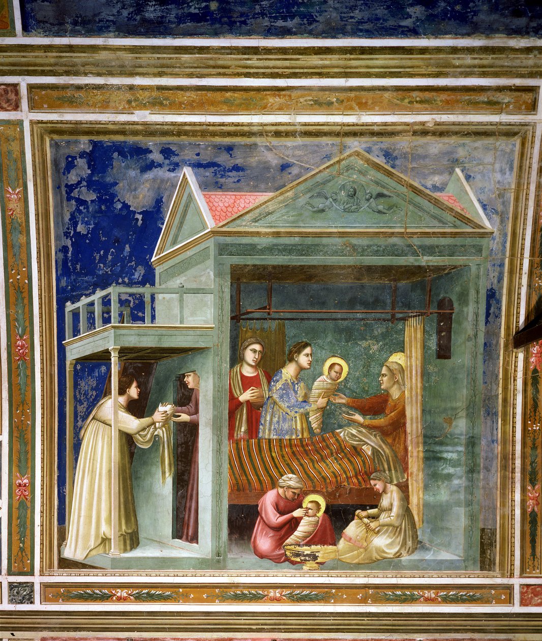 O nascimento da virgem, c.1305 de Giotto di Bondone