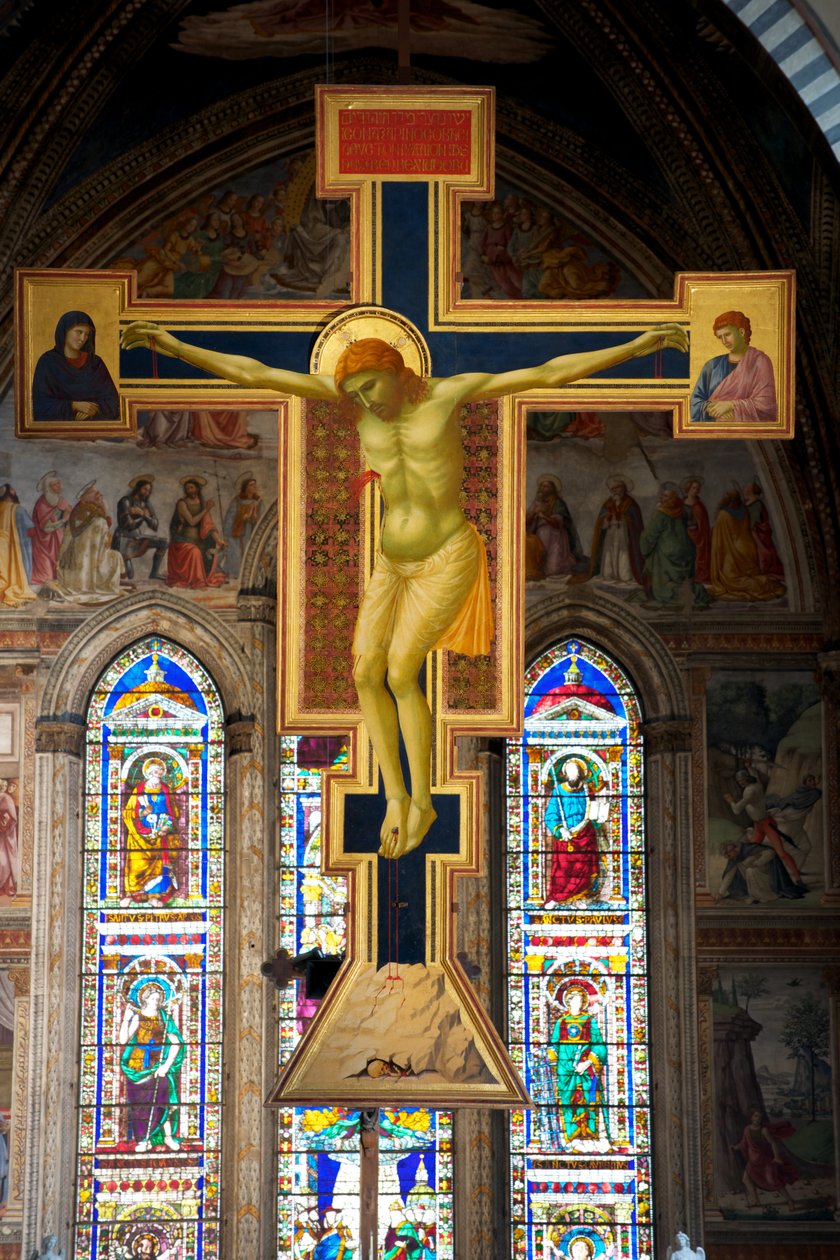 A Crucificação, c.1288-89 (tempera no painel) de Giotto di Bondone