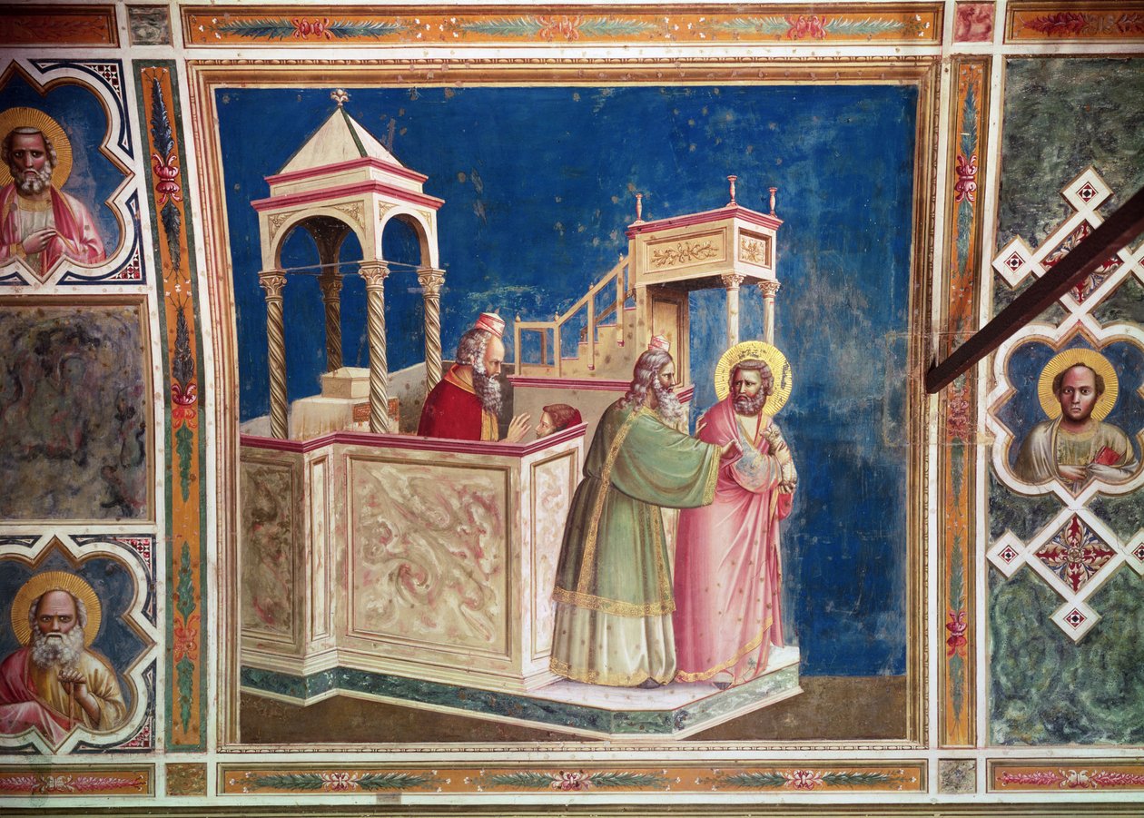A Expulsão de Joaquim do Templo, c.1305 de Giotto di Bondone