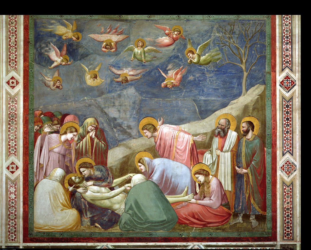 A Lamentação dos Mortos Cristo, c.1305 de Giotto di Bondone
