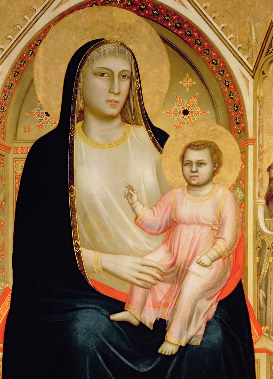 A Madonna de Todos os Santos, c.1310 (tempera na madeira) de Giotto di Bondone