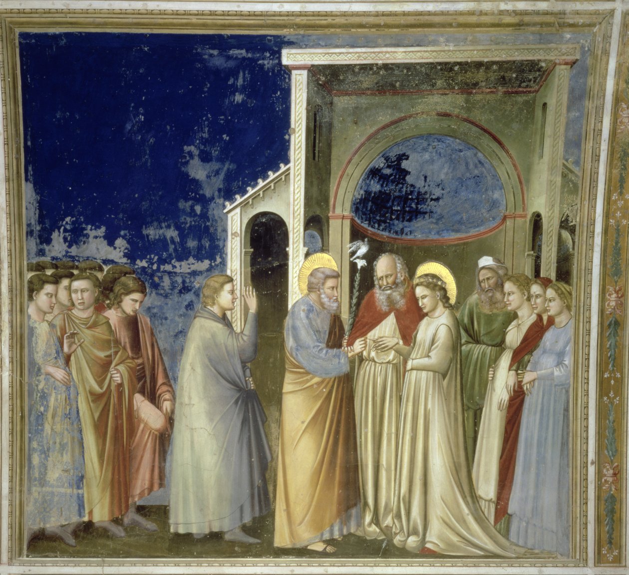 O casamento da virgem, c.1305 de Giotto di Bondone