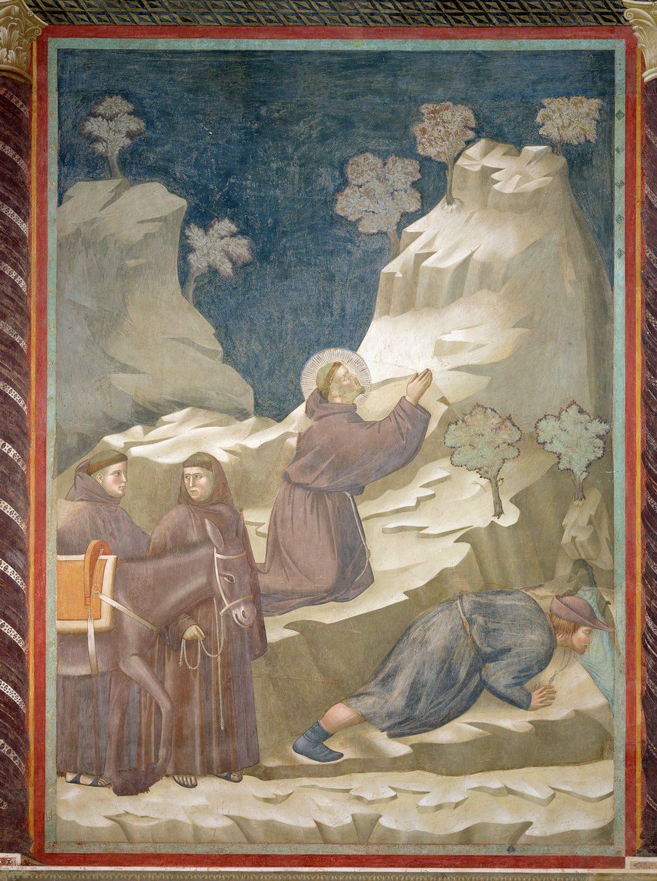 O milagre da primavera, 1297-99 de Giotto di Bondone