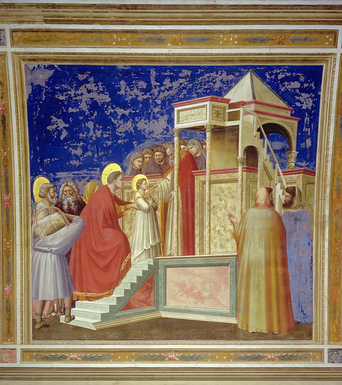 A Apresentação da Virgem no Templo, c.1305 de Giotto di Bondone