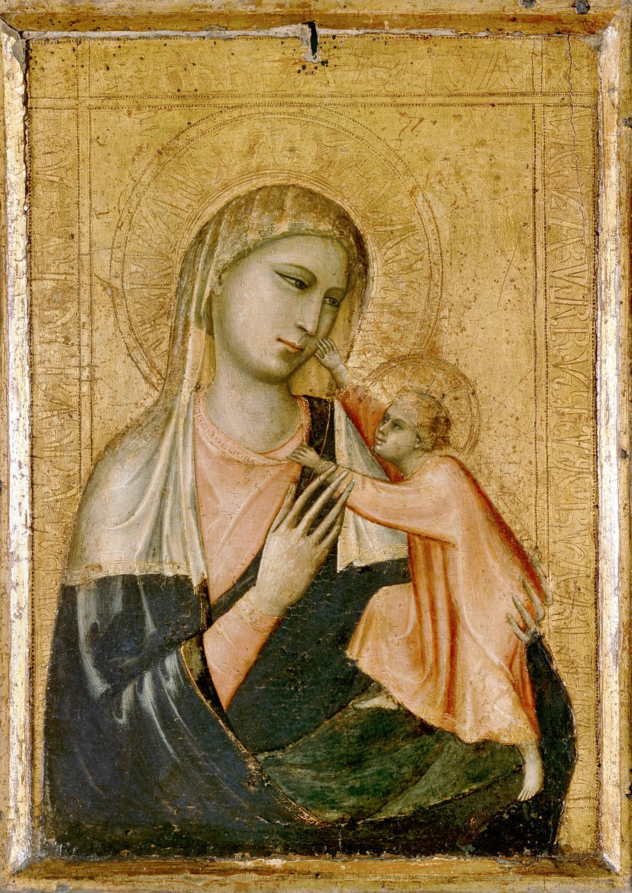 A Virgem e o Menino, século XIII (têmpera no painel) de Giotto di Bondone