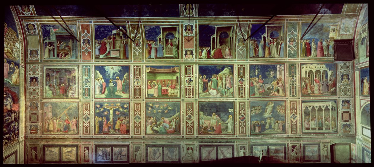Vista da parede norte, c.1305 de Giotto di Bondone