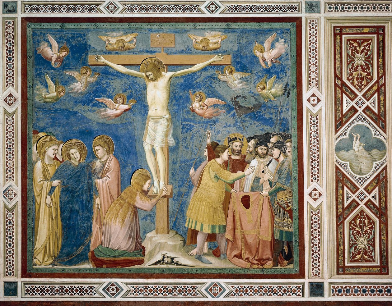 Crucificação, Detalhe da Vida e Paixão de Cristo, de Giotto de Giotto (c.1266 1337)
