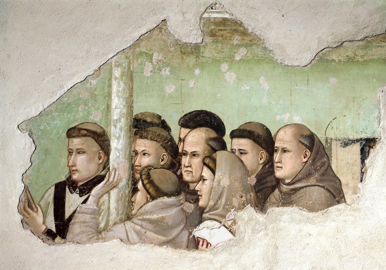 Morte do Irmão Augustine de Giotto (c.1266 1337)