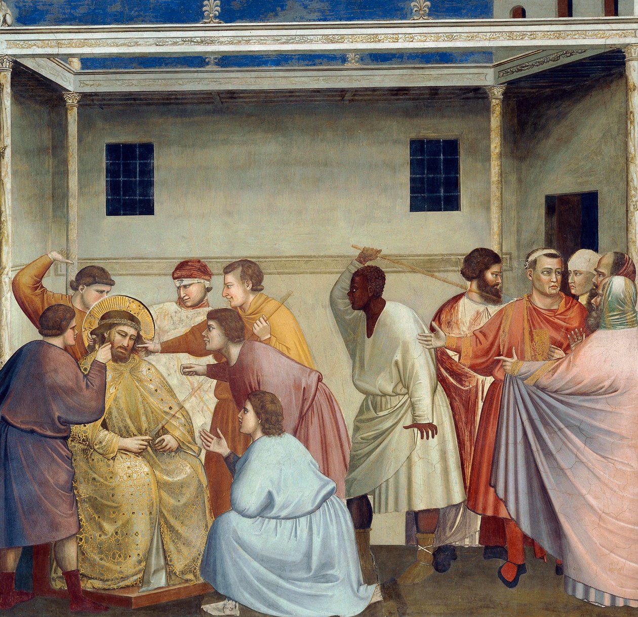Flagellation of Christ, Detail from Life and Passion of Christ, de Giotto de Giotto (c.1266 1337)