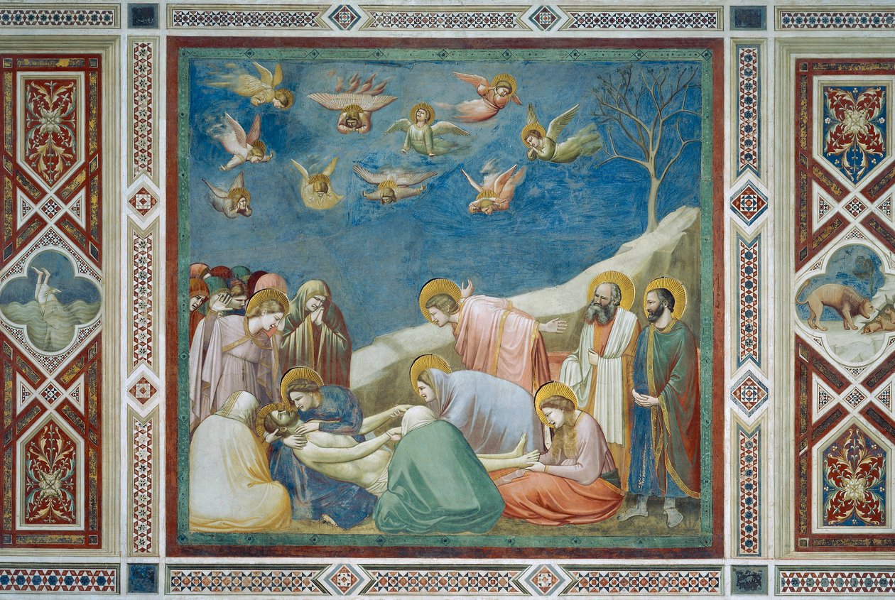 Lamentação sobre Cristo morto, Pormenor da Vida e Paixão de Cristo de Giotto (c.1266 1337)