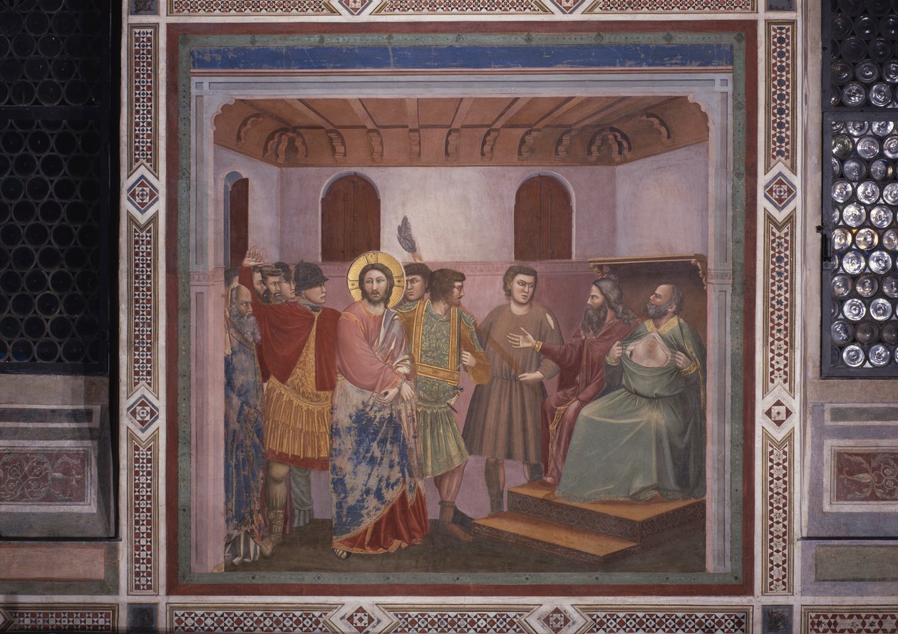 Cristo diante de Caifás (Cristo davanti a Caifa), de Giotto de Giotto (c.1266 1337)