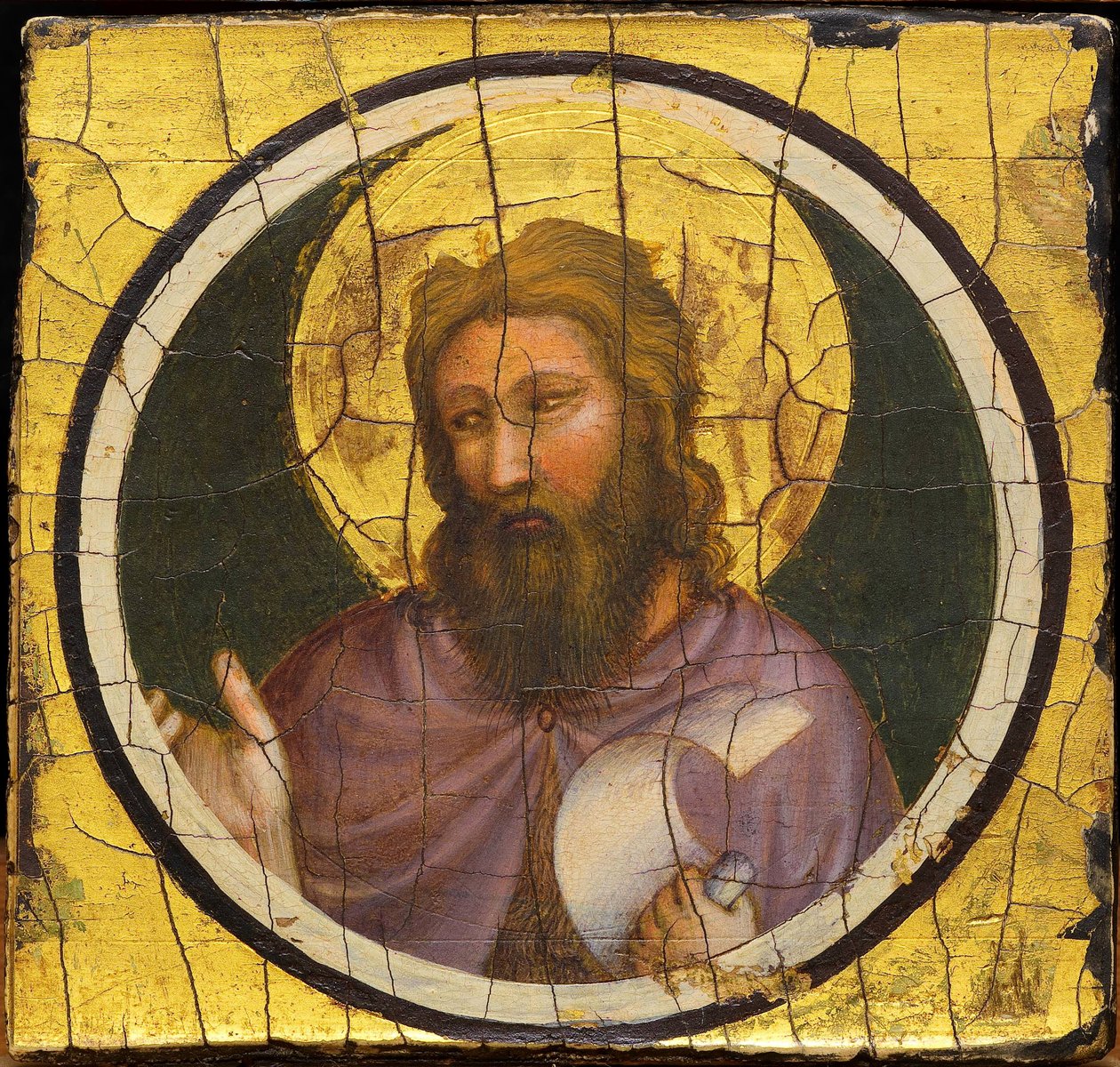 São João Batista par Giotto di Bondone (1266-1377). Tempera no painel, ca. 1320, Ente Cassa di Risparmio, Florença de Giotto (c.1266 1337)