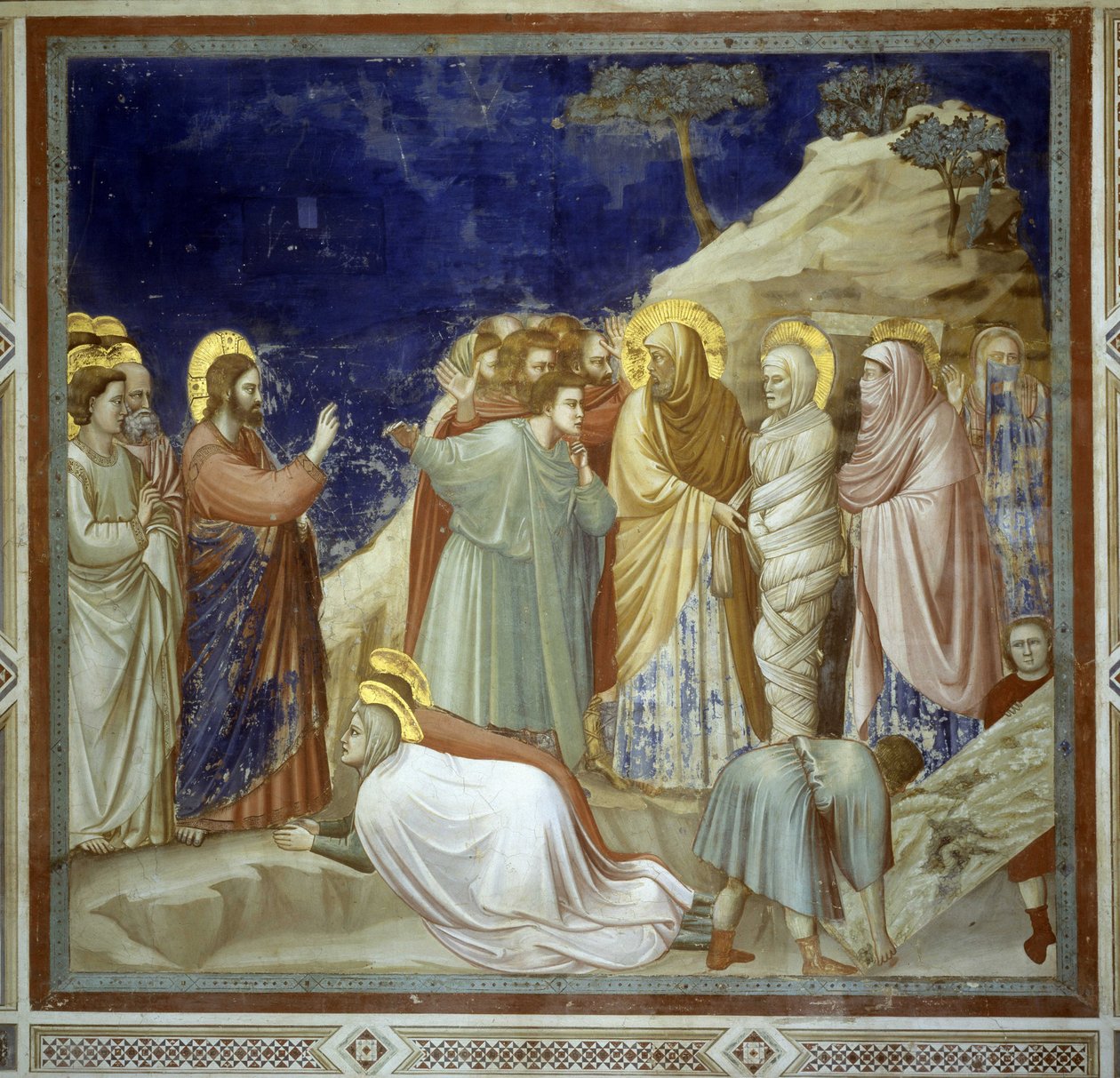 A Ascensão de Lázaro, c.1305 (fresco) de Giotto (c.1266 1337)