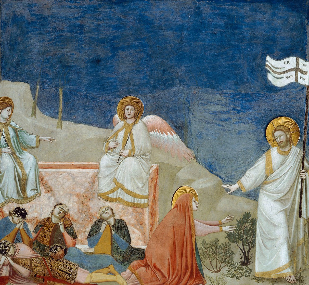 A Ressurreição de Cristo, Detalhe da Vida e Paixão de Cristo, de Giotto de Giotto (c.1266 1337)