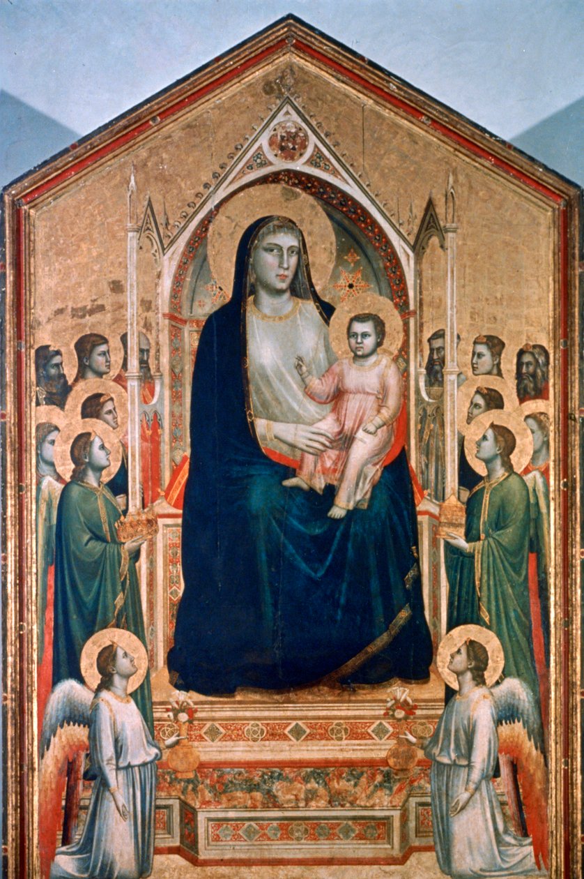 Madonna e Criança Entronizada, c1300-1303 de Giotto di Bondone
