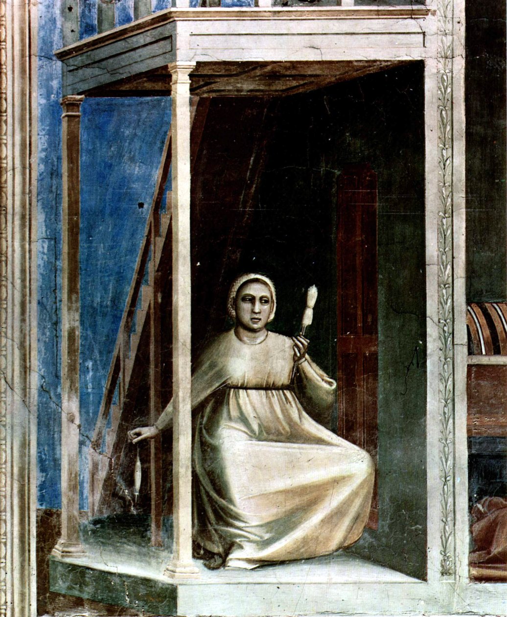 N.º 3 Cenas da vida de Joaquim: 3. Anunciação a Santa Ana
 pormenor de Giotto