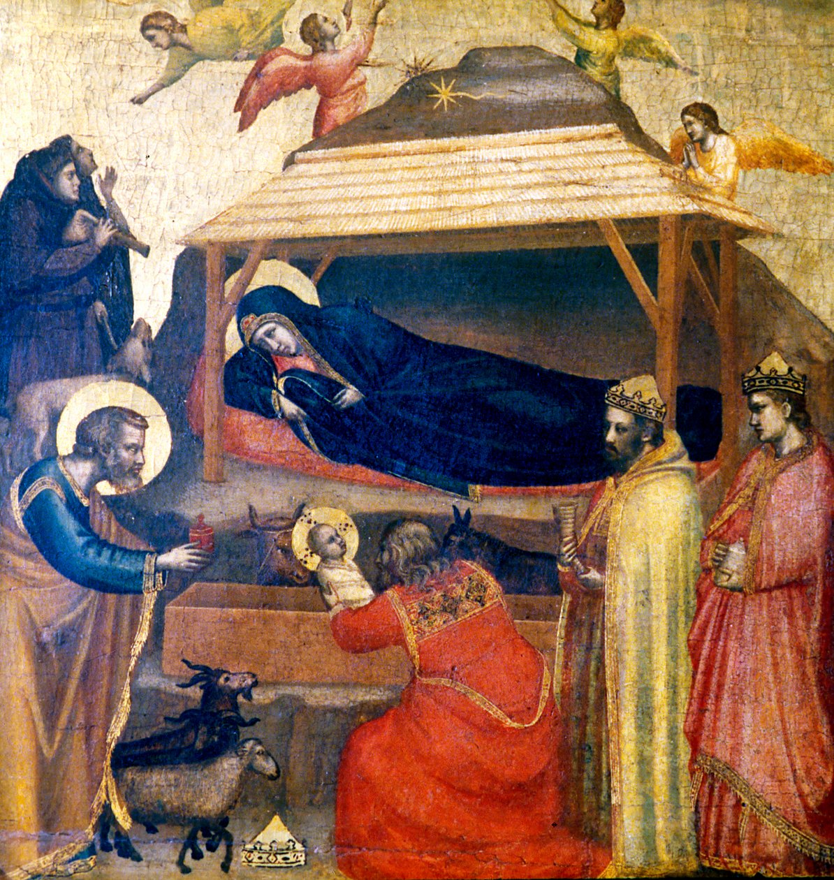 A Epifania, c1230. de Giotto di Bondone