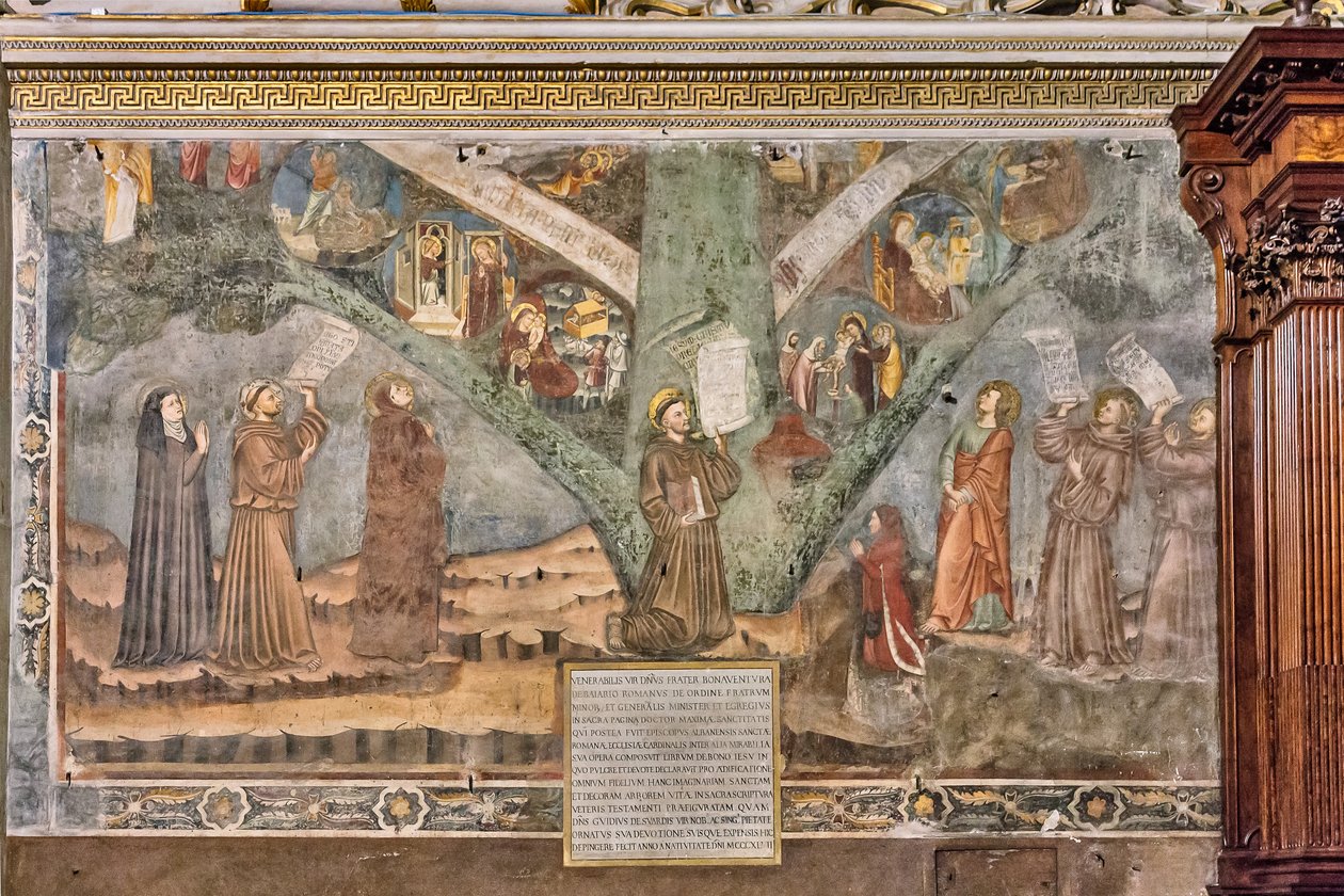 A Árvore da Vida, transepto direito de Giotto di Bondone (style of)